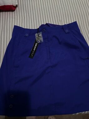 Dkny Royal Blue Mini Skirt